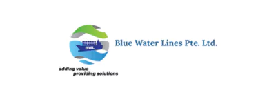 Blue Water Lines Container Tracking Logo